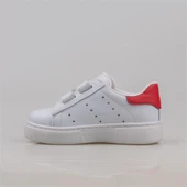 Trend Adımlar Beyaz Erkek Çocuk Mevsimlik Cırtlı Sneaker - 3