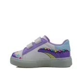 Trend Adımlar Lila Cute Monster Işıklı Çocuk Sneaker - 4