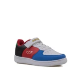 Trend Adımlar Saks Mavi Suni Deri Mevsimlik Filet Unisex Çocuk Sneaker - 2