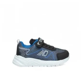 Trend Adımlar Mavi Cırt Cırtlı Hafif Patik Çocuk Sneaker - 1