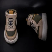 Pinokyo Haki Memory Foam Hafif Çocuk Boğazlı Sneaker - 5