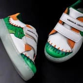 Trend Adımlar Yeşil Cute Monster Işıklı Çocuk Sneaker - 6