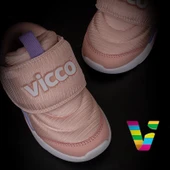 Vicco Pudra Mila Çocuk Ultra Hafif Cırtlı Sneaker - 5