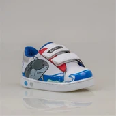 Trend Adımlar Mavi Cute Monster Işıklı İlk Adım Bebe Sneaker - 2
