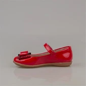 Trend Adımlar Kırmızı Bebe Kız Çocuk Bilek Cırtlı Babet thumbnail 3