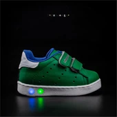 Trend Adımlar Yeşil Işıklı İlk Adım Bebe Sneaker - 5