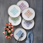 Fecra Miras 6 Parça Pasta Tabağı Seti - 1