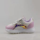 Trend Adımlar Beyaz Kız Çocuk Işıklı Bebe Sneaker - 3