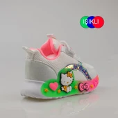 Trend Adımlar Fuşya Kız Çocuk Işıklı Bebe Sneaker thumbnail 4
