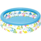 Bestway 3 Halkalı Balık Desenli 102x25 Cm Havuz - 2