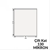 35 x 45 Cm Fermuarlı Buzlu Kargo Poşeti -130Mikron (100 Adet) Valiz Ve Dolap Içi Düzenleyici Buzlu Fermuarlı Poşet Torba - 2