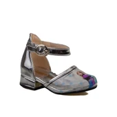 Trend Adımlar Mavi Parlak Gümüş Şeffaf Bebe Klasik Ayakkabı thumbnail 1