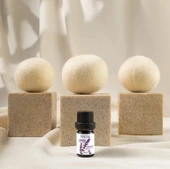 Fecra Zıpzıp 3’lü  Yün Kurutma Topu  Lavanta Yağı - Organik Doğal Çamaşır Yumuşatıcı - 3