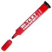 Hi-Text 830PC Kırmızı Keçeli Kalem Kesik Uç Marker 12’li Paket Yazı & Çizim Kalemi - 2