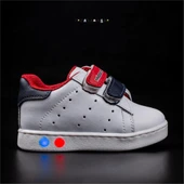 Trend Adımlar Kırmızı Işıklı İlk Adım Bebe Sneaker - 5