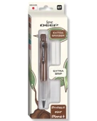 Serve Deep Mekanik Kurşun Kalem 07mm Grip ve Silgi Yedekli Kahverengi - 1