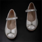 Trend Adımlar Gri Bebe Kız Çocuk Bilek Cırtlı Babet thumbnail 4