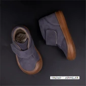 M2S Füme Cace Hakiki Deri Bebe Ortopedik Bot thumbnail 5