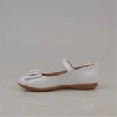 Trend Adımlar Beyaz Bebe Kız Çocuk Bilek Cırtlı Babet thumbnail 3