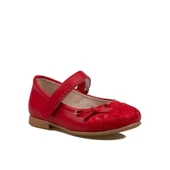 M2S Kırmızı Kız Bebe Nakışlı Babet thumbnail 1