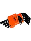 Rico 9 Parça Torx Uçlu Allen Anahtar Takımı Kısa Alyan Seti 013-RC3199 thumbnail 1