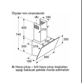 Profilo DVK6J360 Duvar Tipi Davlumbaz 60 CM Siyah - 6