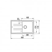 Teka STONE 50 B TG Topasbeige Tegranit Evye - 2