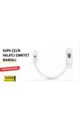 KUPA EMNİYET KİLİDİ HALATLI BEYAZ - 1