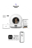 Xenon Smart Akıllı Otomatik Kedi Tuvaleti, Mama Kabı ve Su Pınarı 4'lü Pet Ürünleri Seti - 6