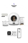 Xenon Smart Akıllı Otomatik Kedi Tuvaleti Kameralı, Mama Kabı ve Bataryalı Su Pınarı 4'lü Pet Ürünleri Seti - 7