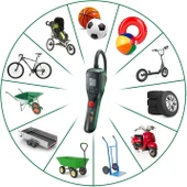 Bosch 603947000 Easypump Akülü Hava Kompresörü thumbnail 6