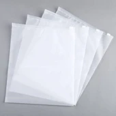 40 x 50 Cm Fermuarlı Buzlu Kargo Poşeti -130Mikron (100 Adet) Valiz Ve Dolap Içi Düzenleyici Buzlu Fermuarlı Poşet Torba - 5