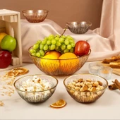 Fecra Mystic 5 Parça Kase ve Çerez Seti - 6