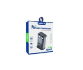 Sunix 12000 Mah 22.5W Dual USB Led Göstergeli Powerbank Gri PB-44 - 1
