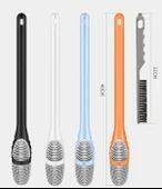 DİYARI FIRSAT Ördek Tasarımlı Silikon Tuvalet ve İnce Detay Fırçası - 4