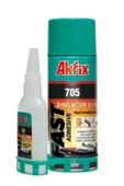 Akfix 705 Hızlı Yapıştırıcı Seti – 200 ml Sprey + 50 gr Aktivator | Çok Amaçlı, Universal Süper Güçlü Yapıştırıcı-Tutkal - 1