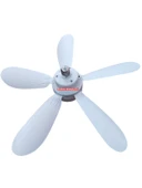 Tavan Vantilatörü 15w Beyaz / Günışığı Ledli E-27 Duy a Takılabilen 5 Kanatlı Kumandalı Vantilatör 80-265v - 7