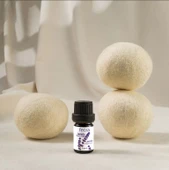 Fecra Zıpzıp 3’lü  Yün Kurutma Topu  Lavanta Yağı -  Organik Doğal Çamaşır Yumuşatıcı - 5