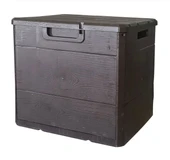 120 Litre Bahçe Depolama Sandığı Balkon Saklama Dolabı Kapaklı Plastik Sandık 50x45x50cm - 2