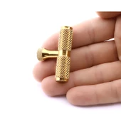 Martin Gold Metal Tek Vidalı Kulp Düğme Mobilya Çekmece Mutfak Dolabı Dolap Modern Kapak Kulpları thumbnail 3