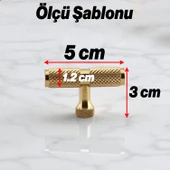 Martin Gold Metal Tek Vidalı Kulp Düğme Mobilya Çekmece Mutfak Dolabı Dolap Modern Kapak Kulpları thumbnail 2