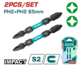 Total TACIM72PH265 – Darbeli 2’li PH2 Bits Uç Seti (65 mm - 1