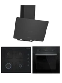 Profilo Siyah Cam Ankastre Set (FRMA234S - DVK6J469 - OE36K6P10D) - 1