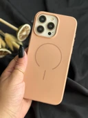 Galaxy S23 FE MagSafe Mat Silikon Kılıf Şeftali thumbnail 3