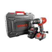 Rodex Akülü Darbeli Matkap 50NM-13mm-2 Vites 2x2A.H Akü+13 Parça Aksesuar Set - 2