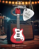 Metalmorphose Elektro Gitar Anahtarlık - 5
