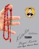 ÇUBUK KATALİN TESBİH 1000 AYAR HÜRREM KAZAS BEYZİ KESİM 8,5x13,5mm - 1