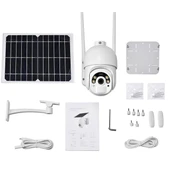 PowerMaster PM-26195 Solar Güneş Panelli 2MP 1080P 4G Sim Kart Ubox Destekli Wifi Kamera - 3