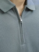 Jack Jones Austın Zıp Fermuarlı  Polo Yaka Erkek Tişört 12279177 - 7
