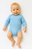 Uzun Kollu Erkek Bebek Çıtçıtlı Body - 3